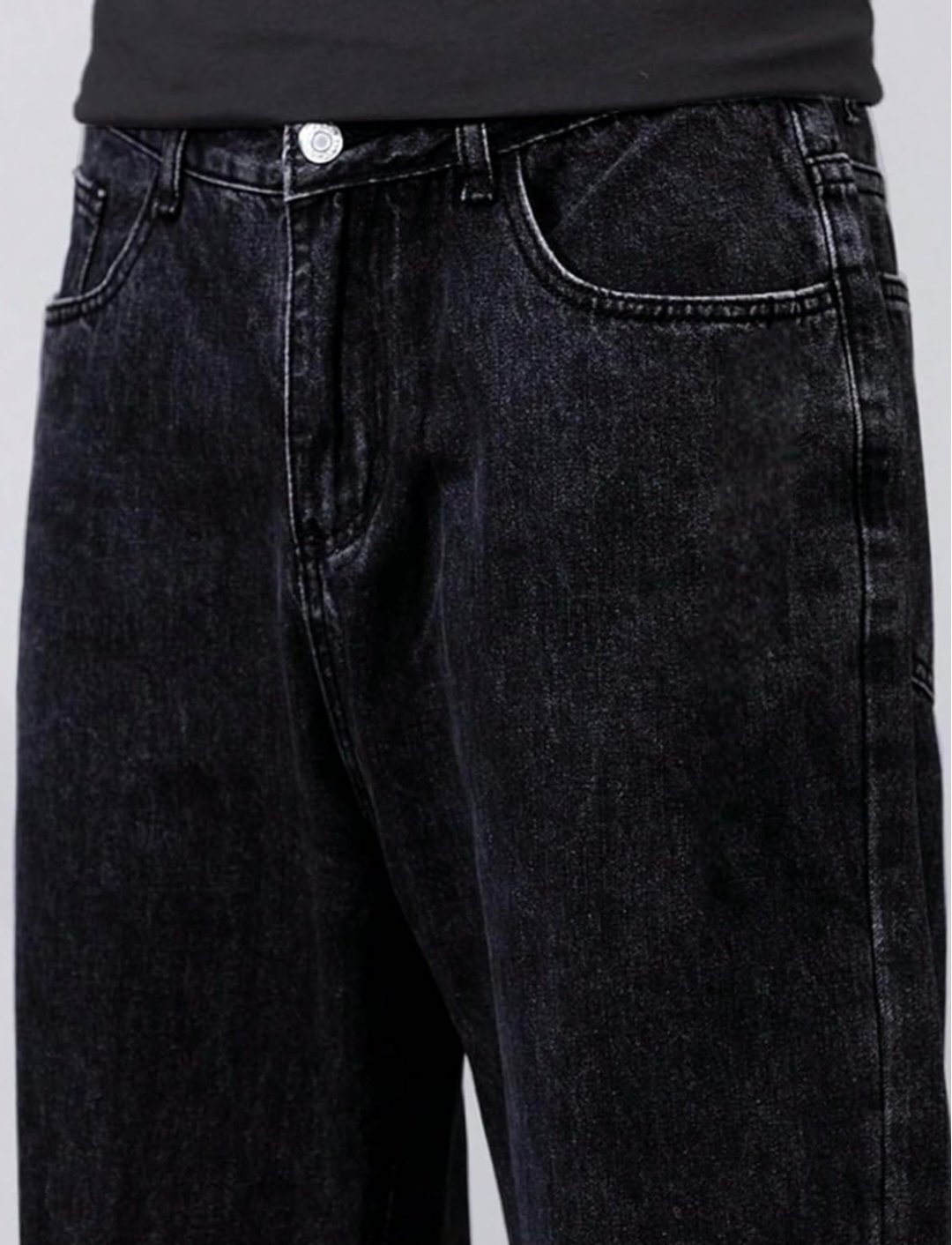 4 pockets jeans baggy denim - Image 2